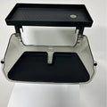 Black ABS storage box for under the ETC tray in a Tesla Model 3 or Y interior.