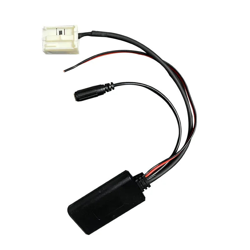Bluetooth auxiliary cable for Peugeot and Citroen RD4 car stereo systems with optional microphone