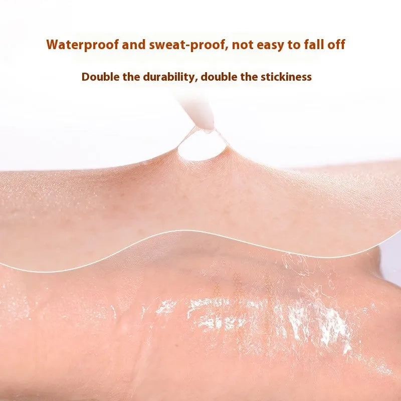 Roll of invisible lace double eyelid stickers in Crescent and Olive shapes, 120 patches.
