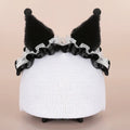 Plush fabric ski helmet decoration cap with cartoon design for equipment personalisation