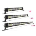 Ultra-thin white aluminium LED strip light bar for motocross vehicle roof