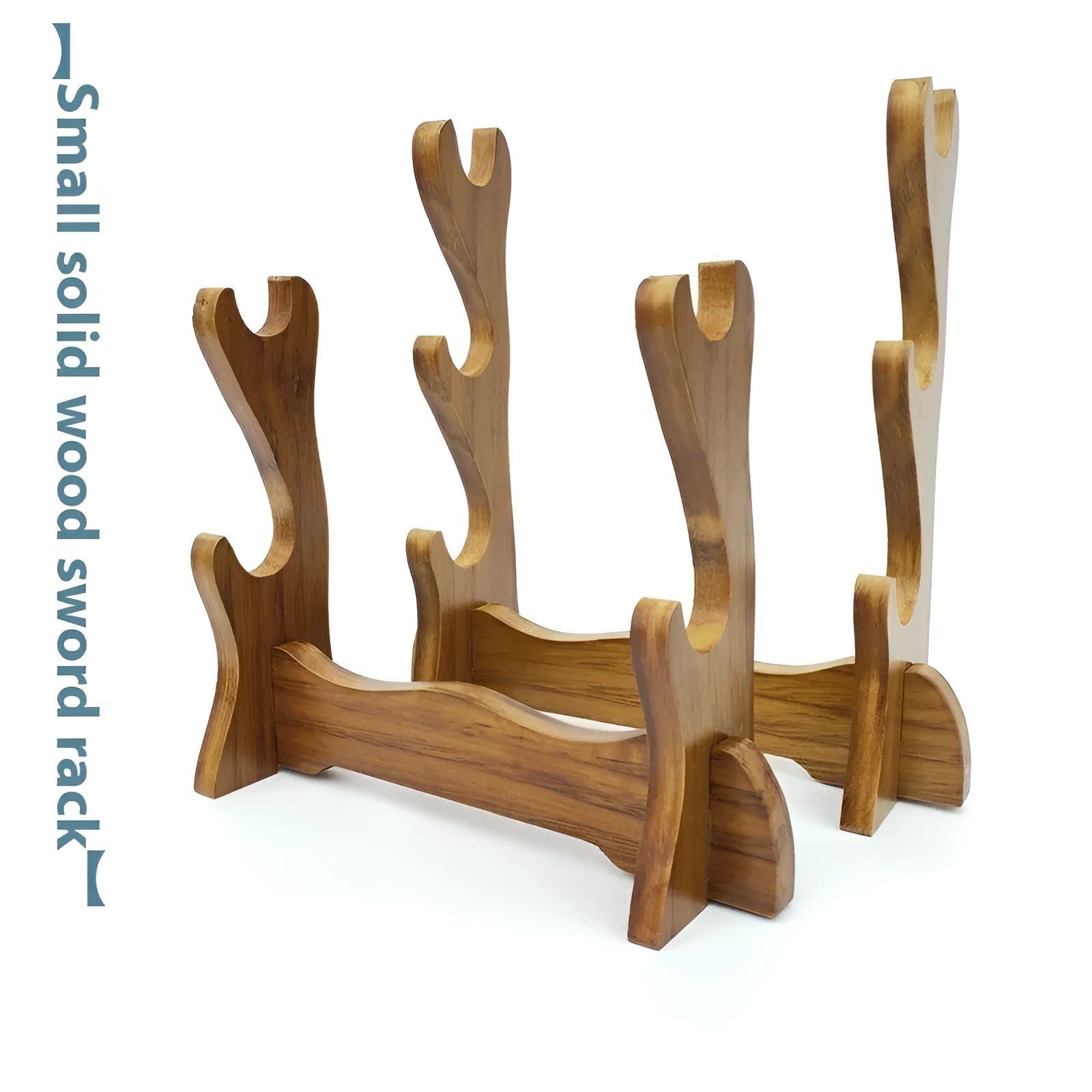 Chinese style handmade wooden wall bracket with multiple display layers for ornament storage