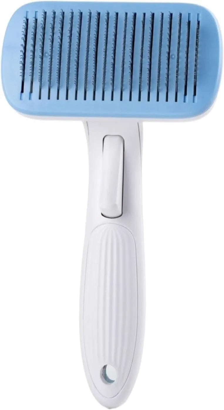 Automatic pet grooming comb with one-click hair removal in four colour options for cats and dogs