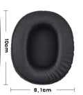 Black PU leather replacement ear pads for Sony WH-1R headphones, two-piece set