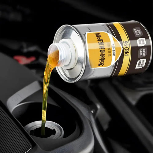 60ml engine anti-wear additive in white-capped bottle for petrol and diesel vehicles
