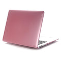 Metal protective shell for MacBook Pro 13 inch in rose gold, showing ultrathin cover on laptop