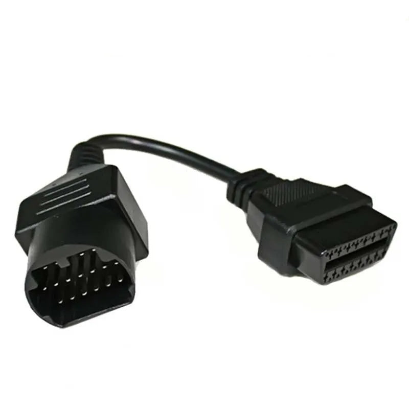 Black PVC Mazda 17-pin to OBDII 16 pin car diagnostic inspection cable for vehicle diagnosis