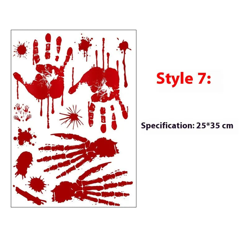 Hot Blood handprint wall sticker decoration PVC 25x35cm with style options