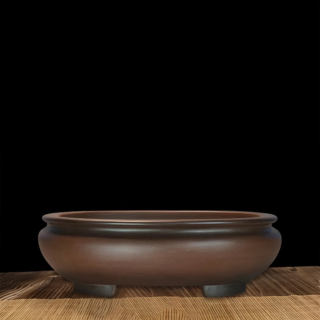 Handmade purple sand desktop flowerpot measuring 58cm tall with classical styling for indoor decoration