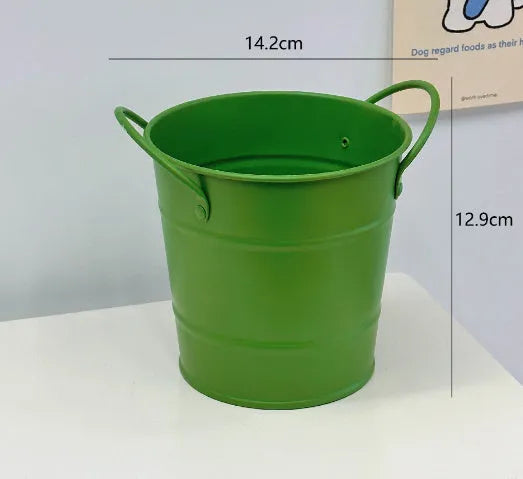 Round metal pen holder desktop storage box in multiple colour options