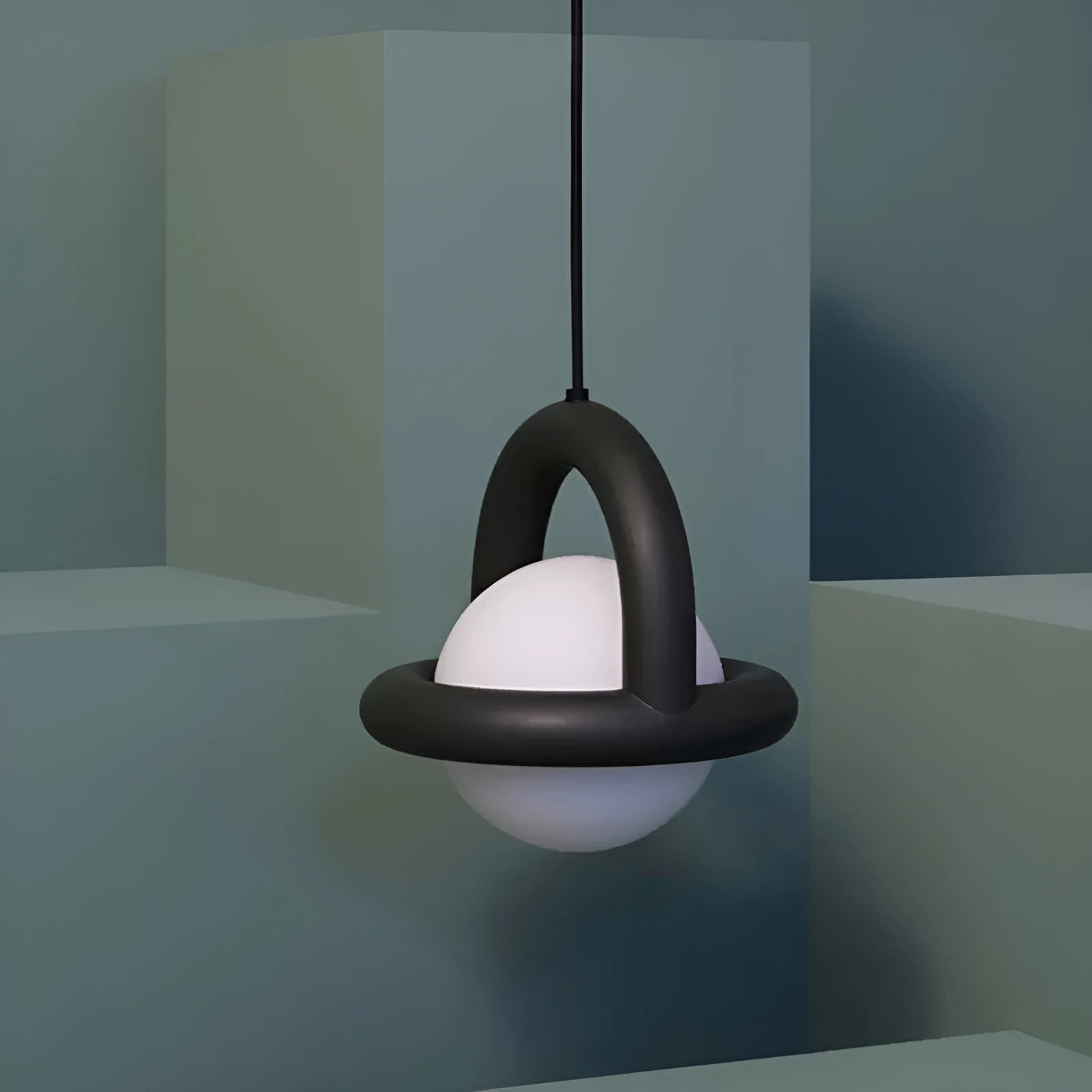 Danish designer hanging line pendant lamp in a matte finish with a Nordic style