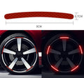 20-piece arc-shaped PVC reflective stickers for car wheel hubs in multiple colour options