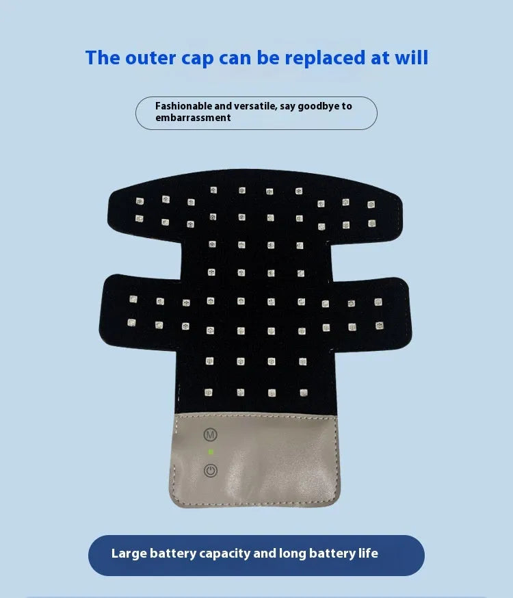Black LED photon therapy face mask with neck treatment capability and adjustable settings