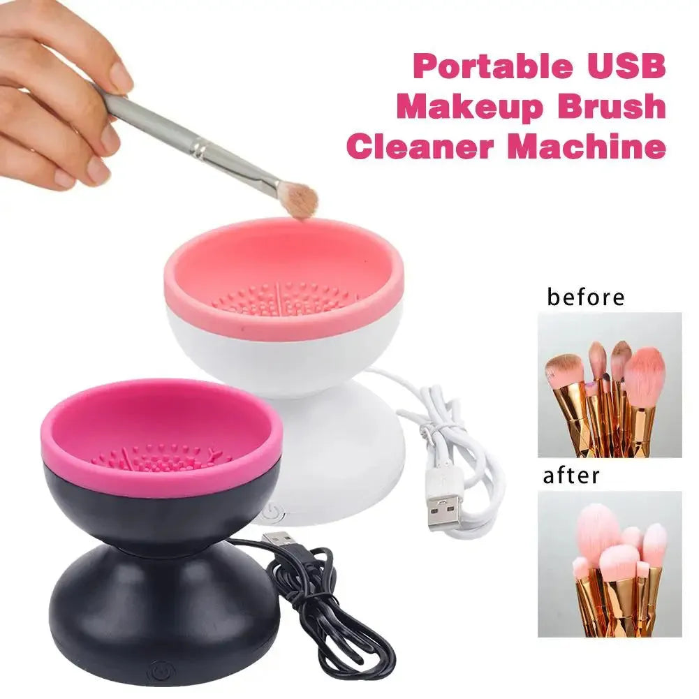 Electric makeup brush cleaner machine 80r/min portable USB