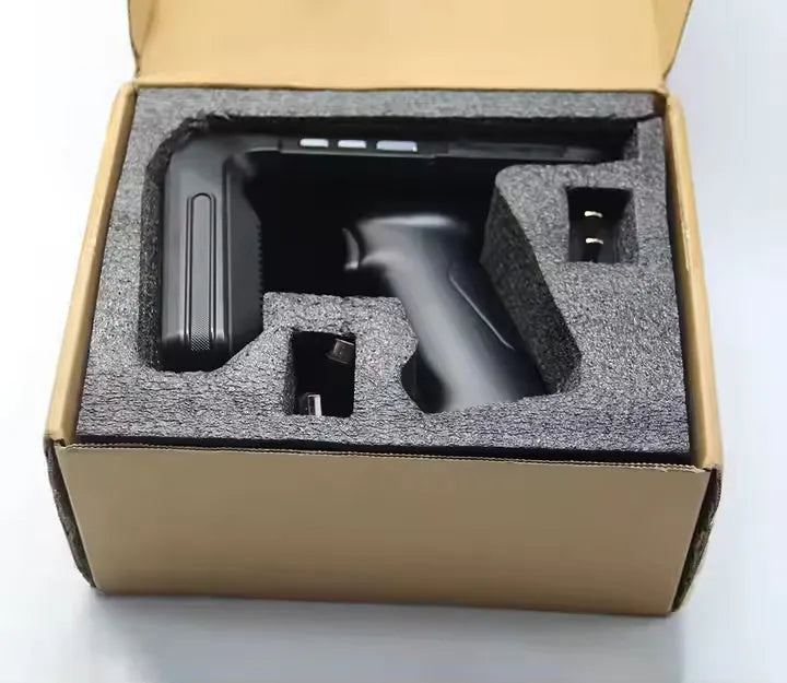 SLP-05 black Android handheld UHF RFID scanner with display screen and trigger