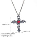 Halloween spider bat necklace with electroplated zinc alloy pendant showing gothic design options
