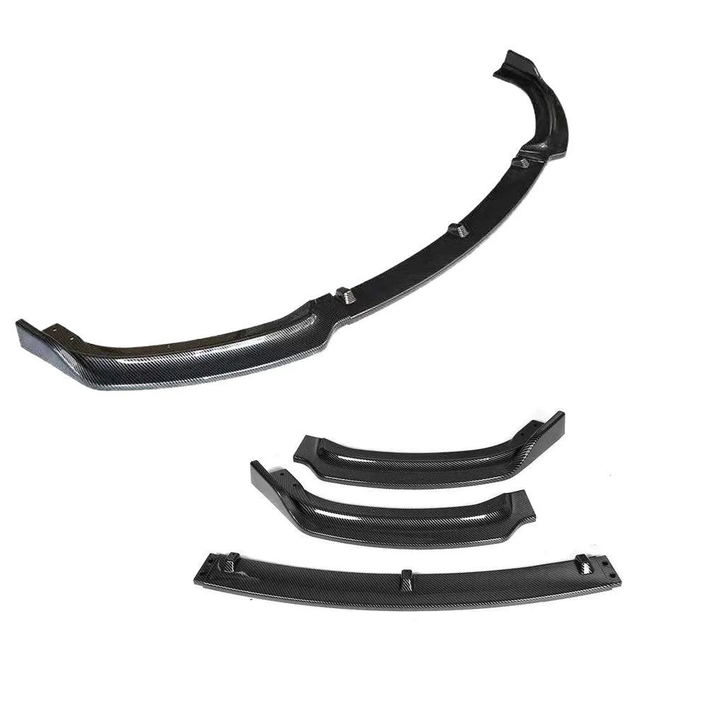 Bright black polypropylene front bumper lip for BMW 3 Series F30 F35 models