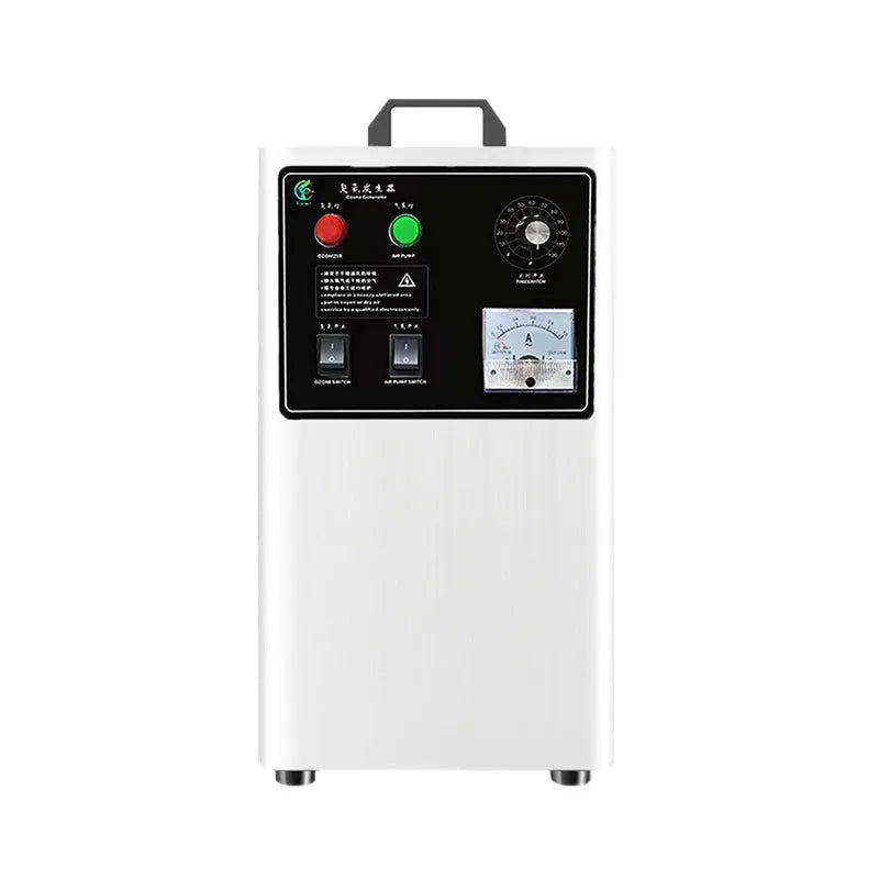 Commercial ozone generator for fruit and vegetable treatment with air-cooled system
