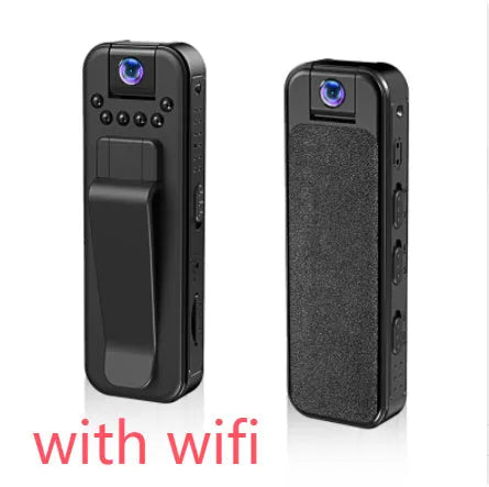 L7 black home security camera with infrared night vision LEDs and wifi connectivity