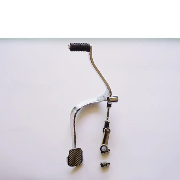 GS125 motorcycle gear lever replacement part showing 300mm length and coarse/fine teeth patterns