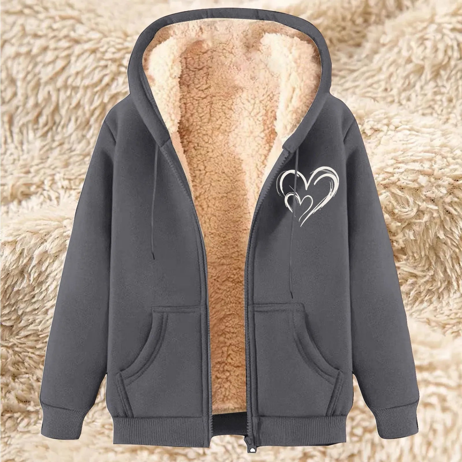 Fleece-lined men's winter pullover sweater in lambskin style, available in multiple colours, sizes M to 5XL