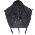Baby stroller flat cushion accessory in black Oxford fabric, replacement seat cushion for pushchair or pram