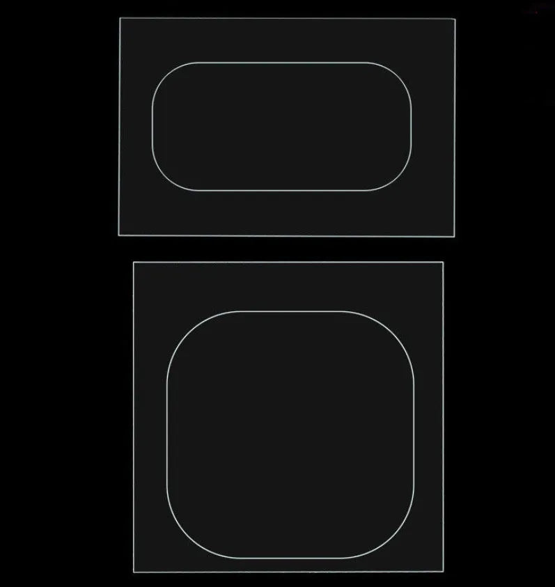 Samsung Galaxy S8 rear camera tempered glass lens protector film and flash film on packaging