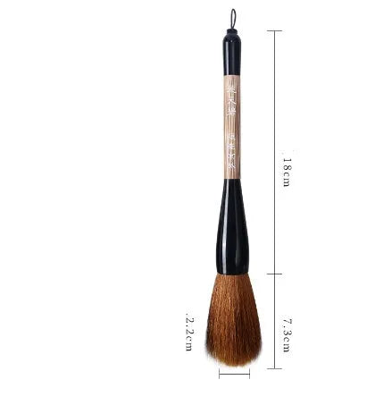 Large traditional Chinese wrist brush with mixed wolf and sheep bristles for painting