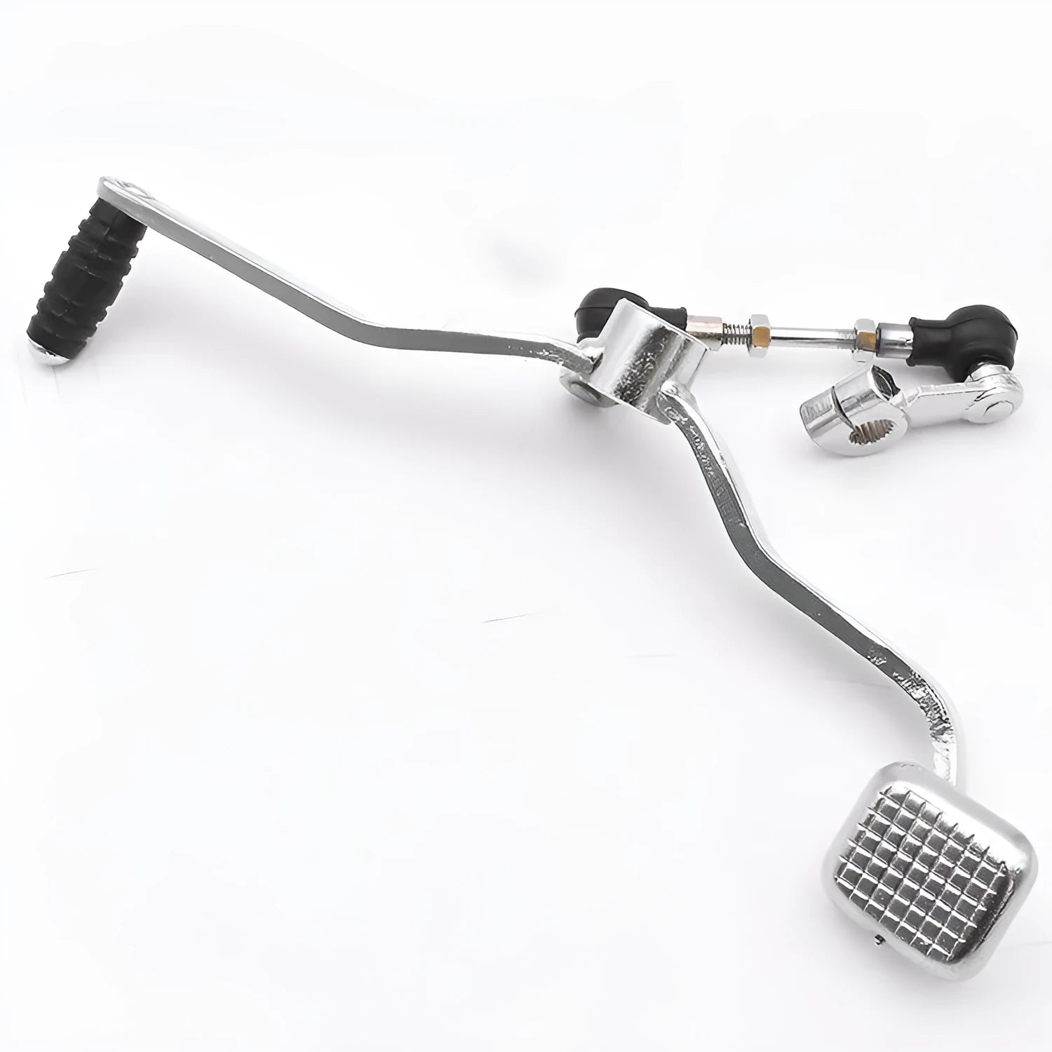 GS125 motorcycle gear lever replacement part showing 300mm length and coarse/fine teeth patterns