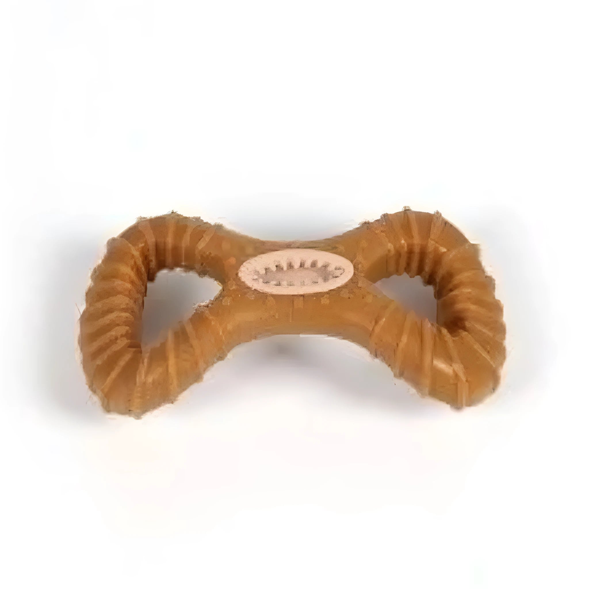 Natural rubber dog chew bone toy in 8-shape and Y-shape designs for dental cleaning