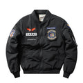Men's slim-fit retro motorcycle coat with stand collar and cotton padding in multiple colours