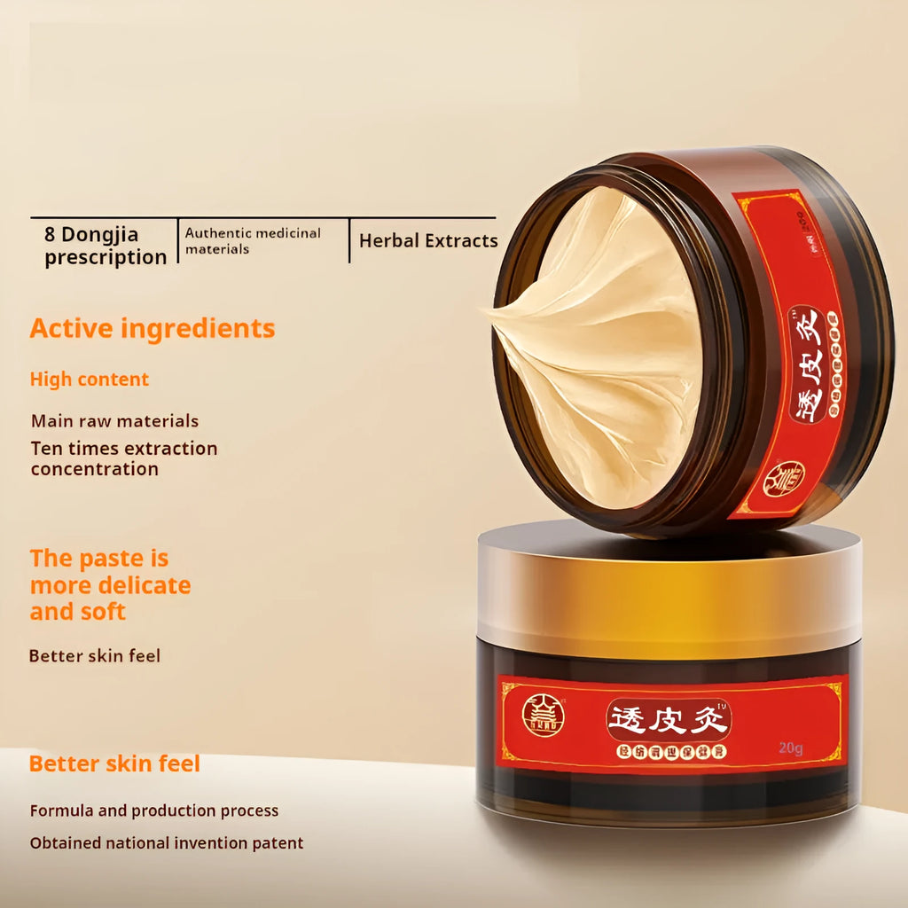 20g tube of Bestlife translucent Baishi grass-coloured herb skin-penetrating moxibustion analgesic ointment