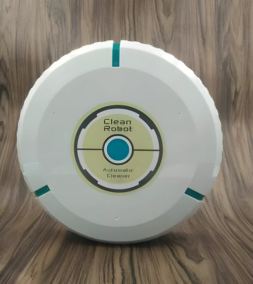 AC robot vacuum cleaner in black or white with automatic dirt detection for multiple floor types