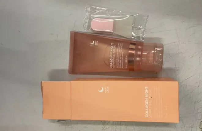 75ml collagen night mask with application brush for firming elasticity and overnight hydration