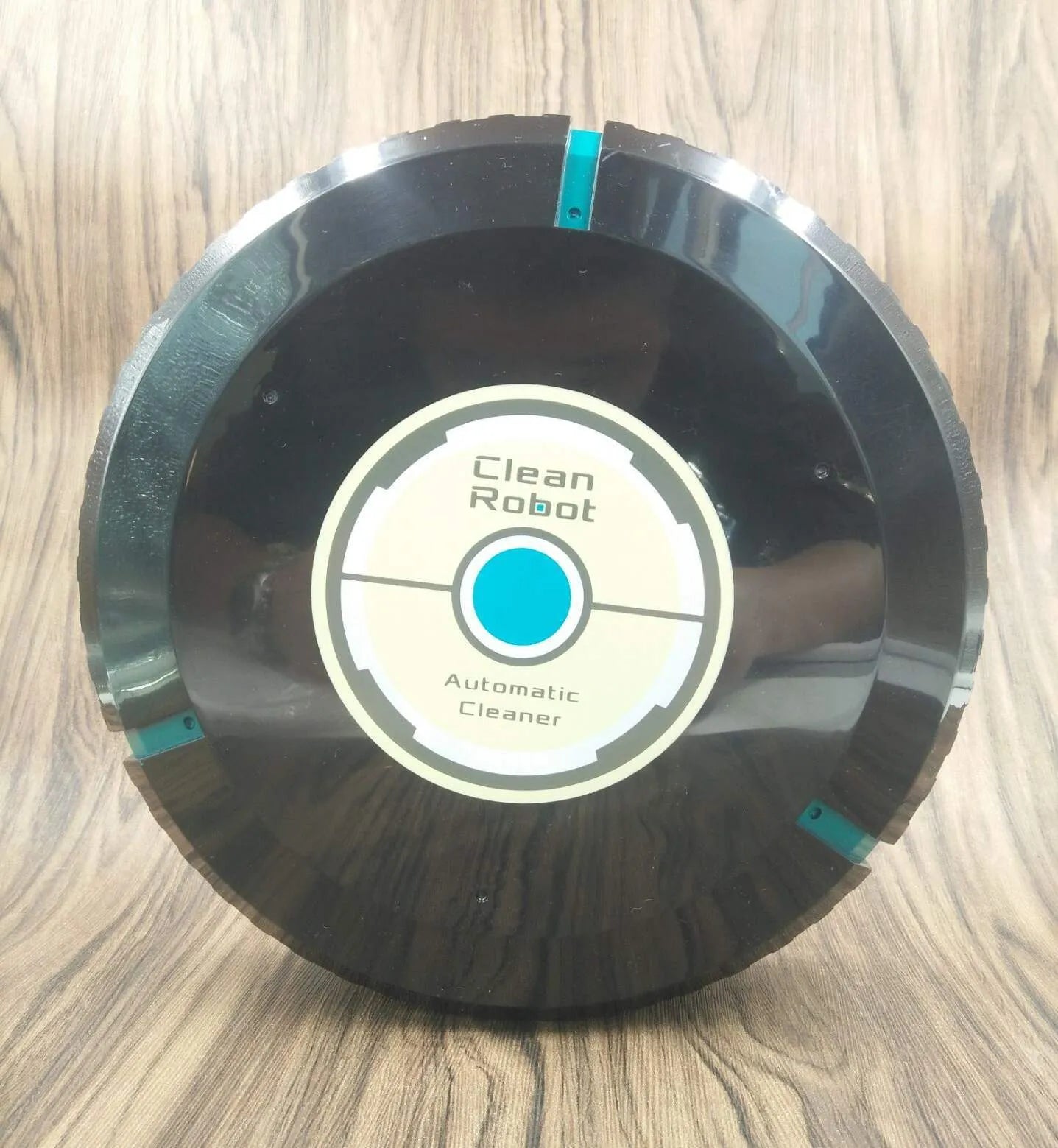 AC robot vacuum cleaner in black or white with automatic dirt detection for multiple floor types