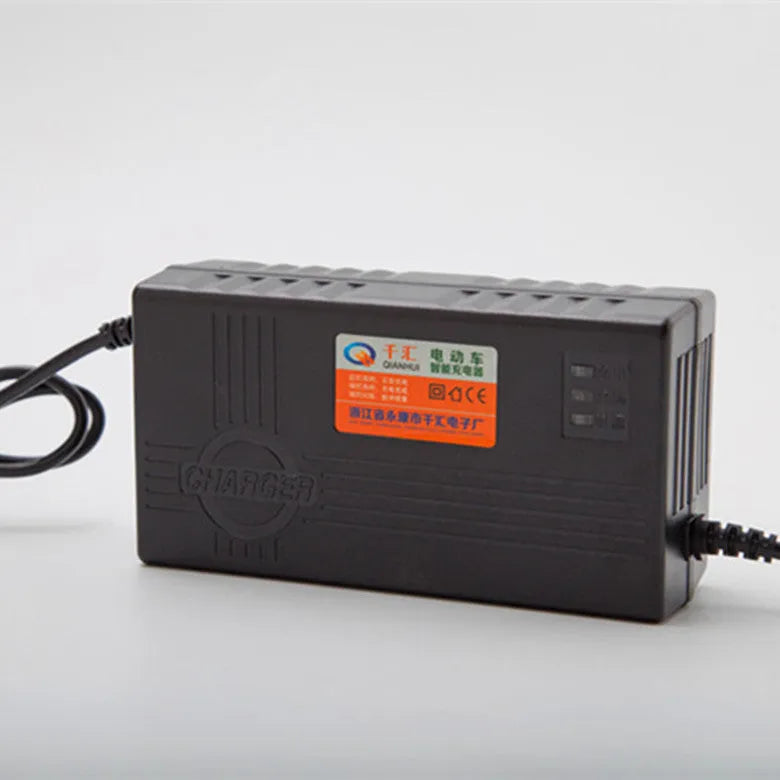 Black 72V20AH electric car charger for lead-acid batteries with AU, EU, US plug options
