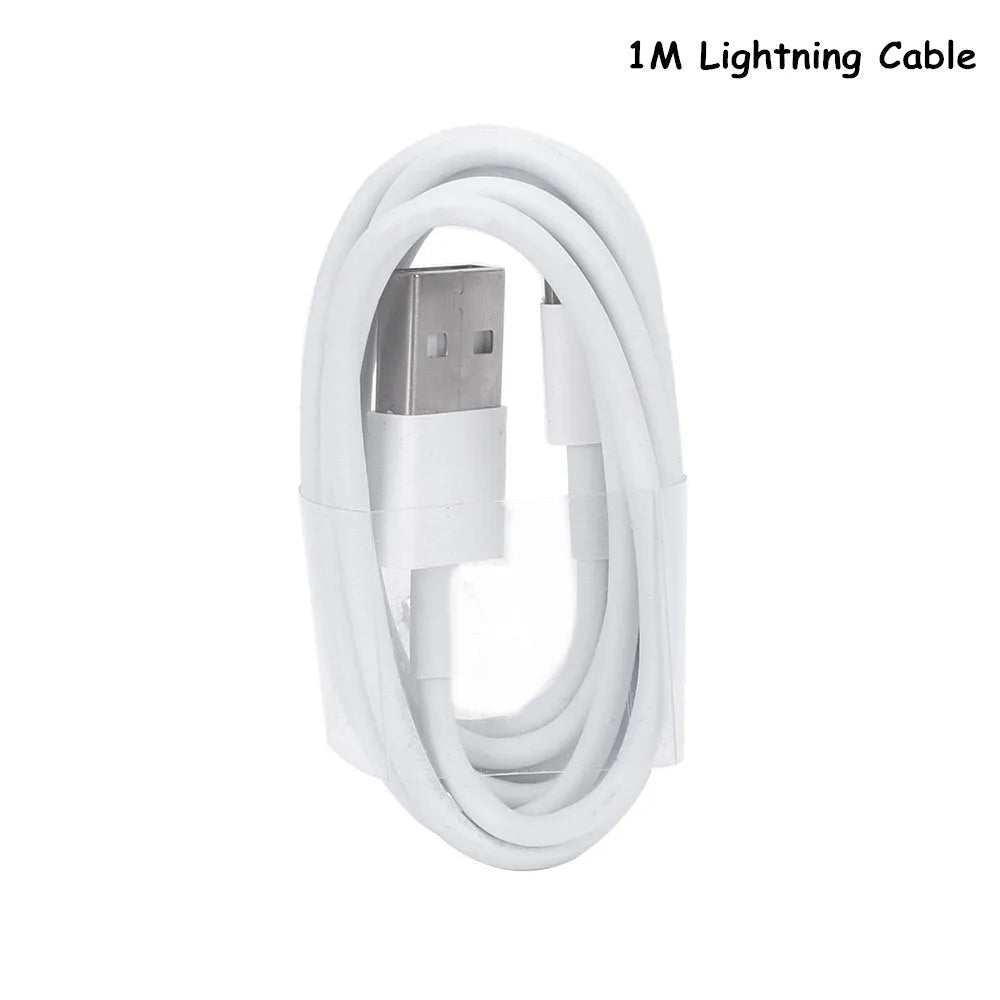 5V 2A USB travel charger compatible with iPhone and iPad models with charging cable
