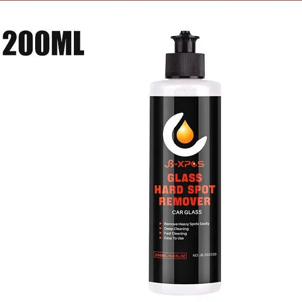 Glass oil film remover cleaning cream paste in 50ml, 100ml, and 200ml container options.