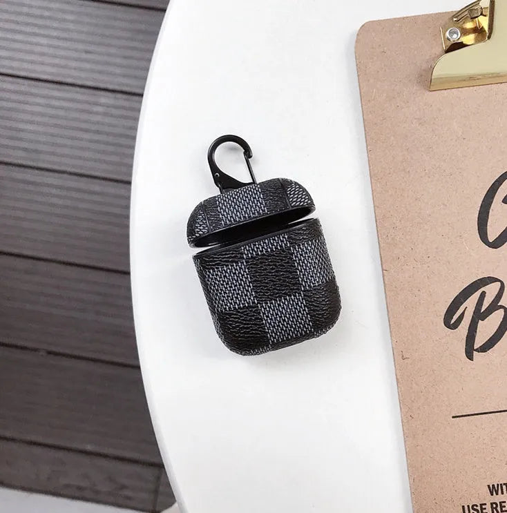 iPhone XS Max plastic hard-shell case with anti-lost hook in grid pattern design