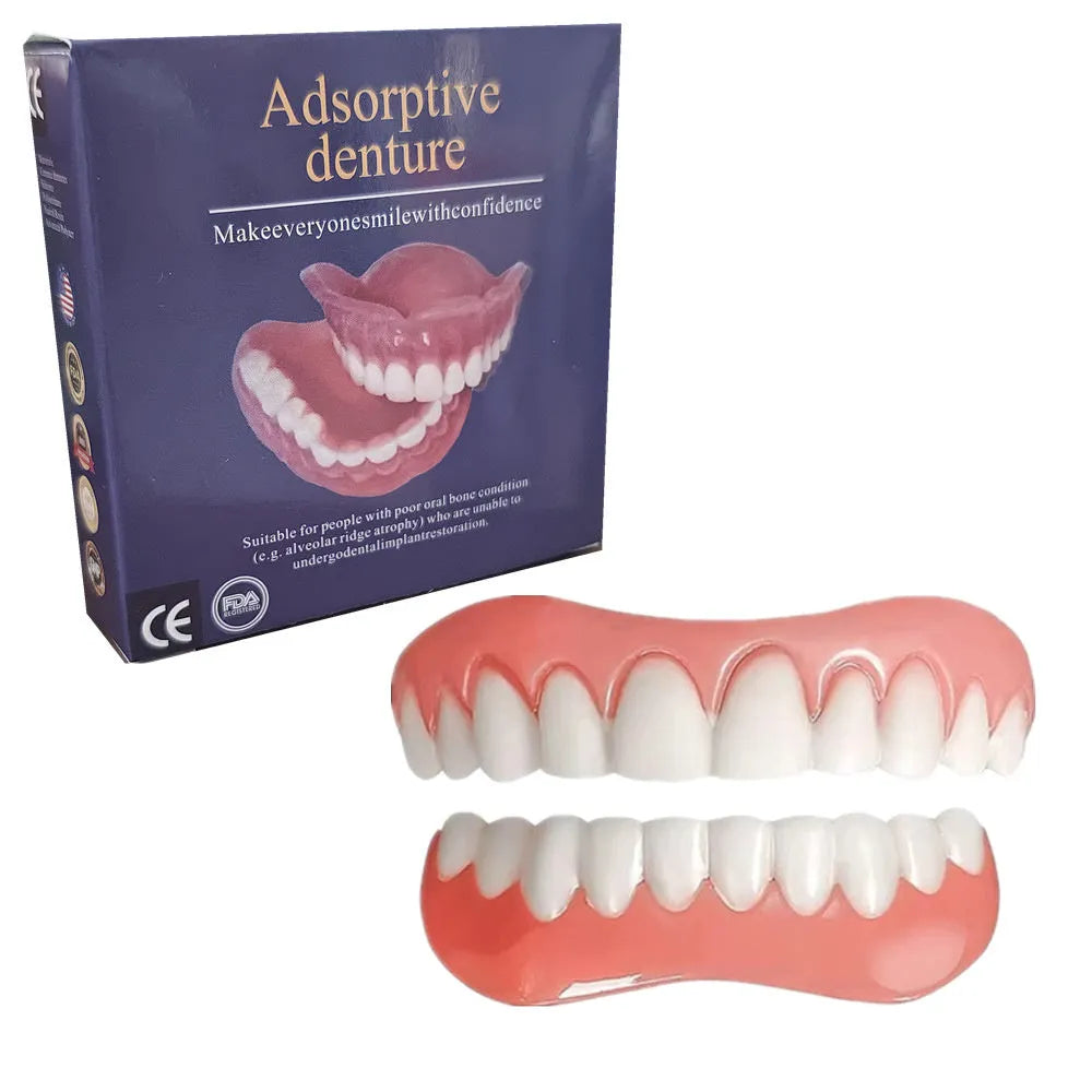 Silicone simulation smile dentures tooth socket dental training model with disposable design