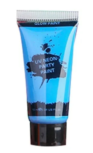 25ml tube of neon green water-based face and body paint, safe and non-toxic