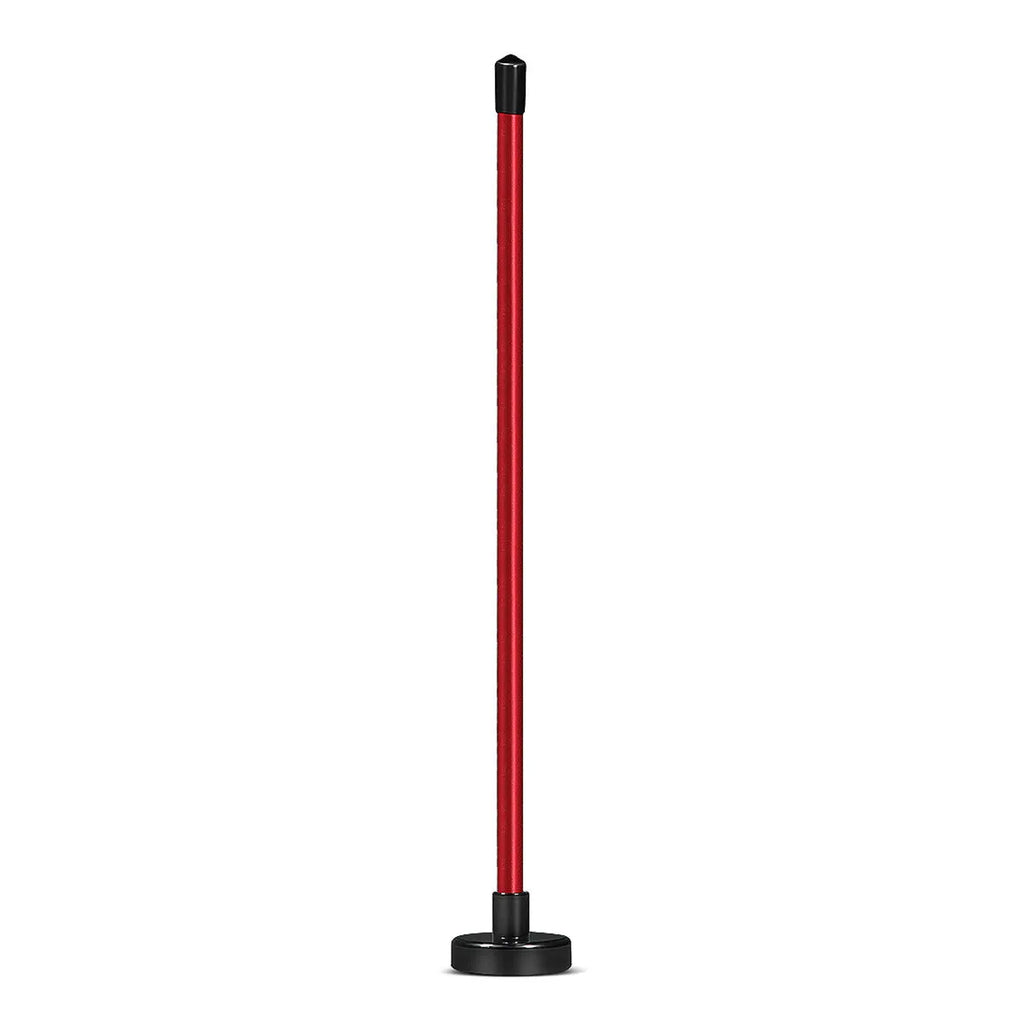 Red and blue aluminium golf swing trainer with magnetic baseball bar alignment tool