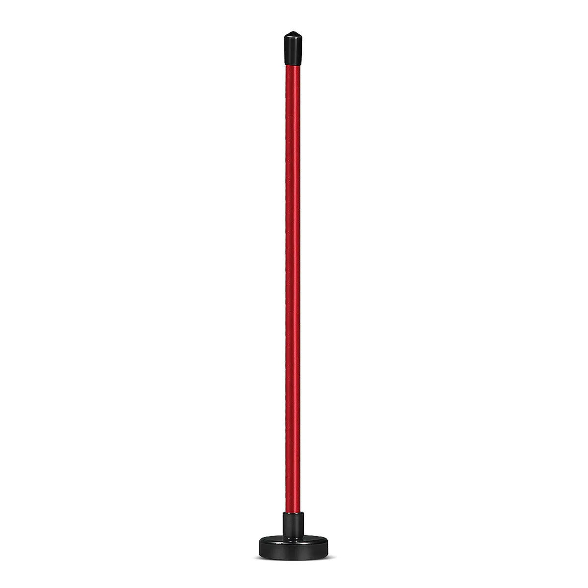 Red and blue aluminium golf swing trainer with magnetic baseball bar alignment tool
