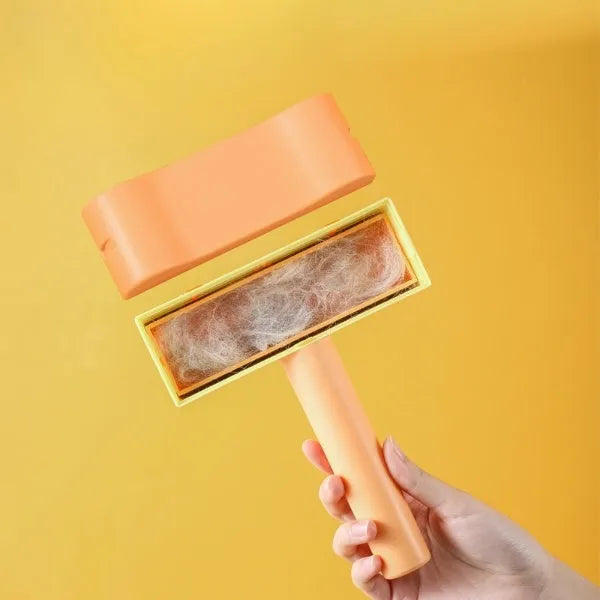 Reusable pet hair roller remover for furniture in blue pink colour