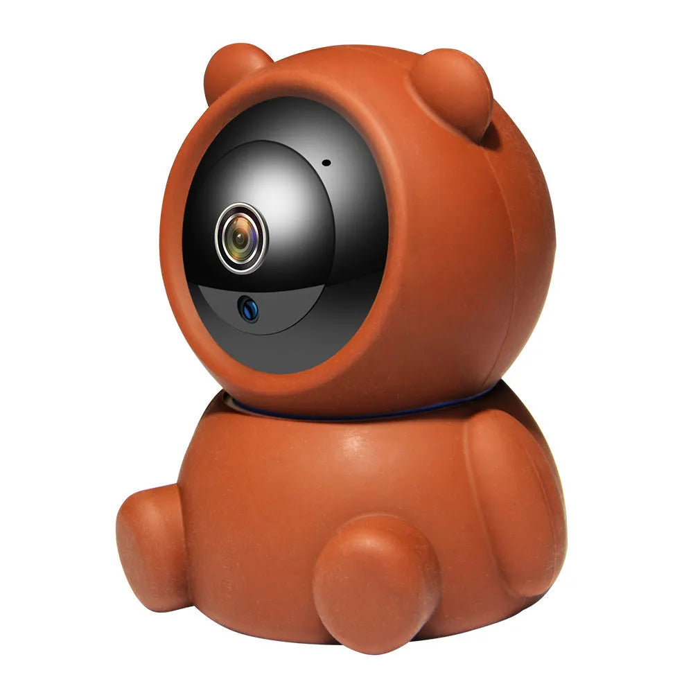 Bear brand 1080P WiFi security camera with auto tracking and infrared night vision for home monitoring.