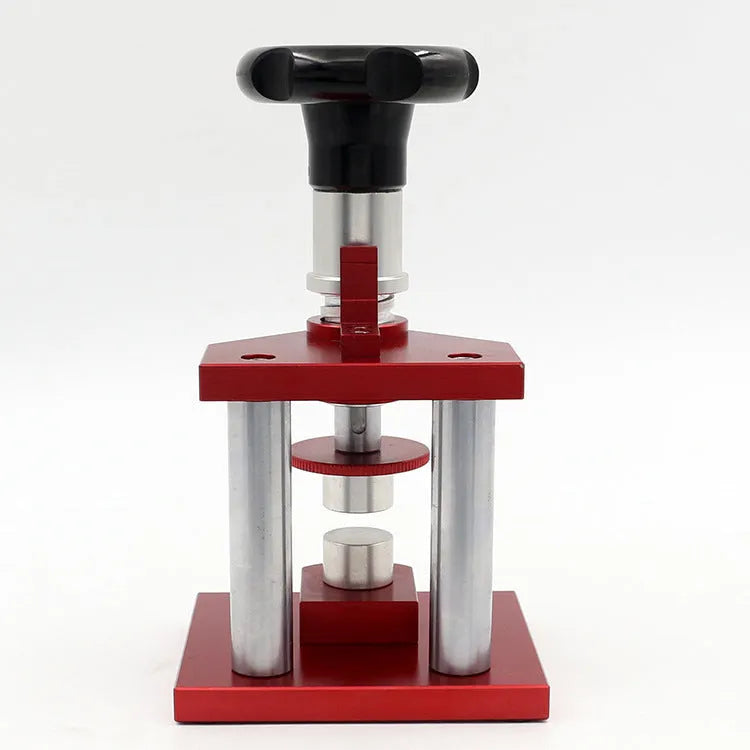 Watch spiral cap presser repair tool with set of 20 plastic moulds for back cover replacement