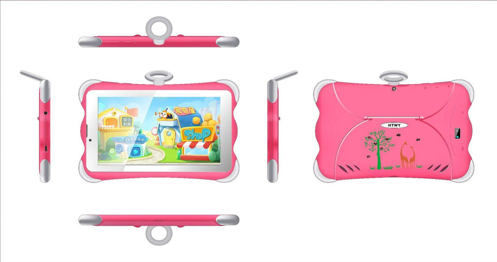 7-inch children's learning tablet in cartoon colours with 3G calling and Bluetooth features