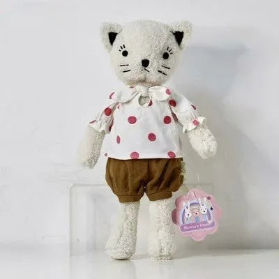Dressing kitty plush toy in one of ten styles, ultra-soft short plush, PP cotton filling, available in 25cm to 75cm heights