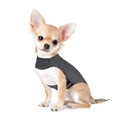 Heather grey dog anxiety vest or warm jacket for small, medium and large breed dogs.