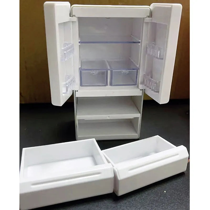 White plastic miniature candy toy model with working light, 11.4cm tall for dollhouse displays